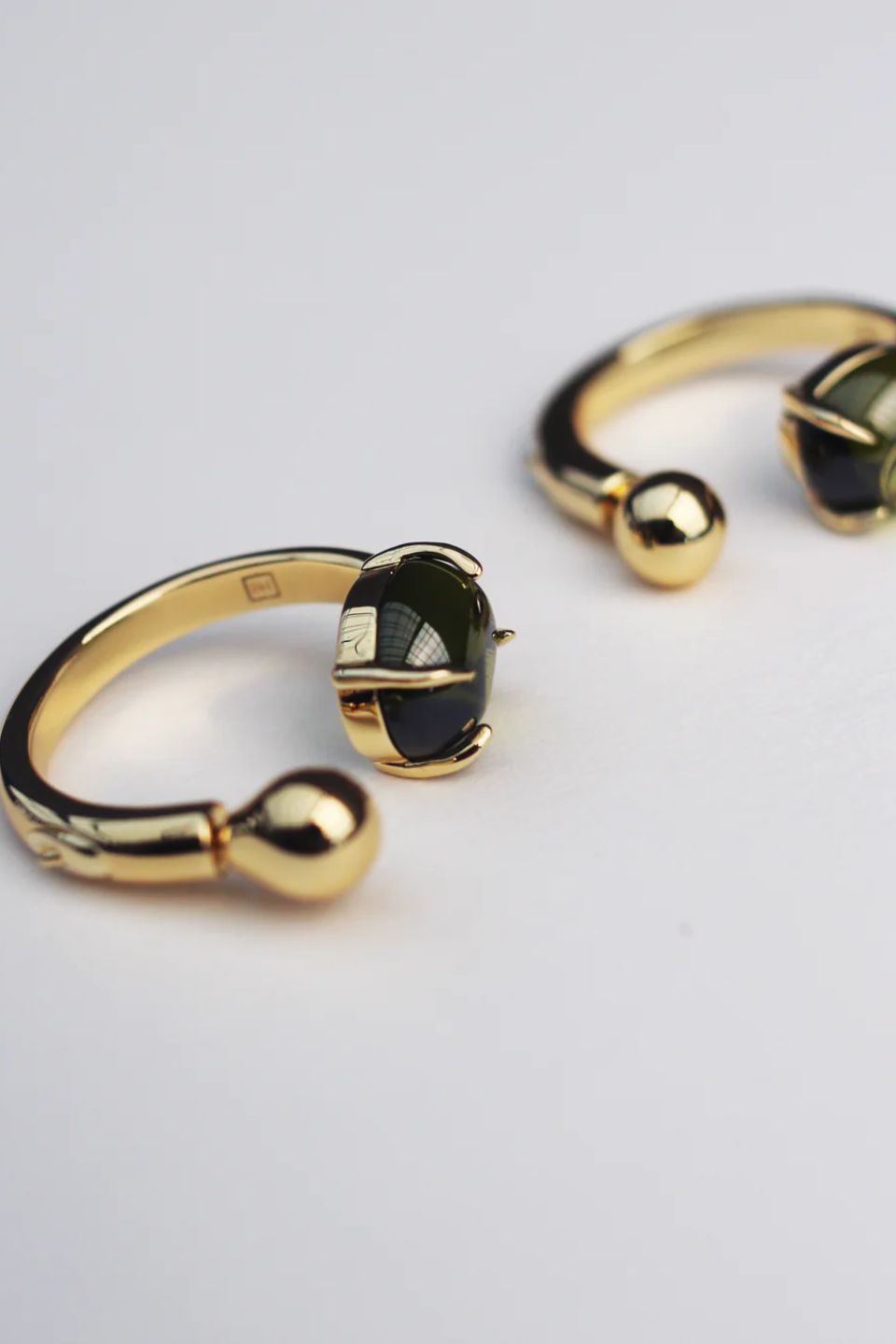 Accord Punk Earrings - Peridot