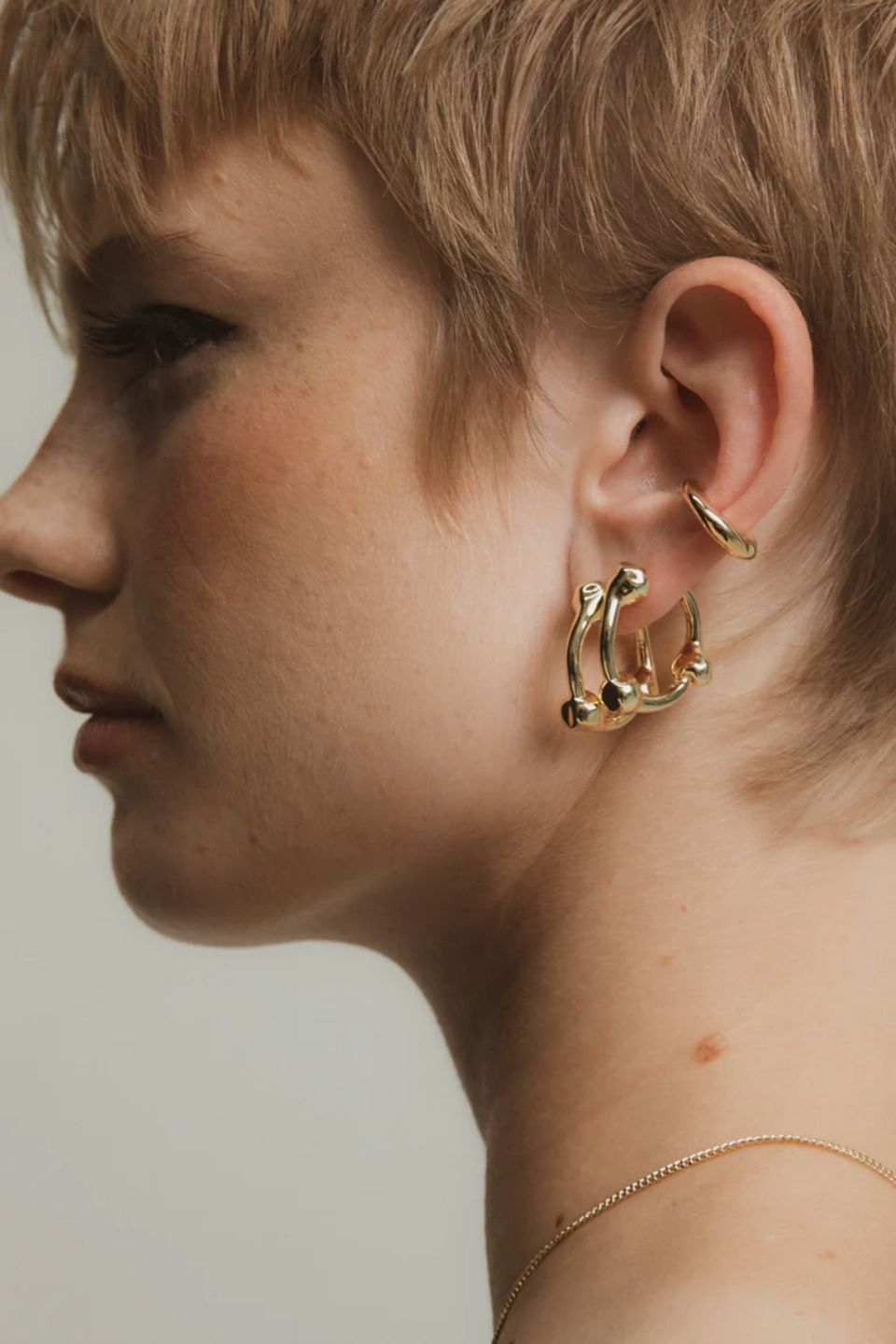Hammered Ball Hoops - Large