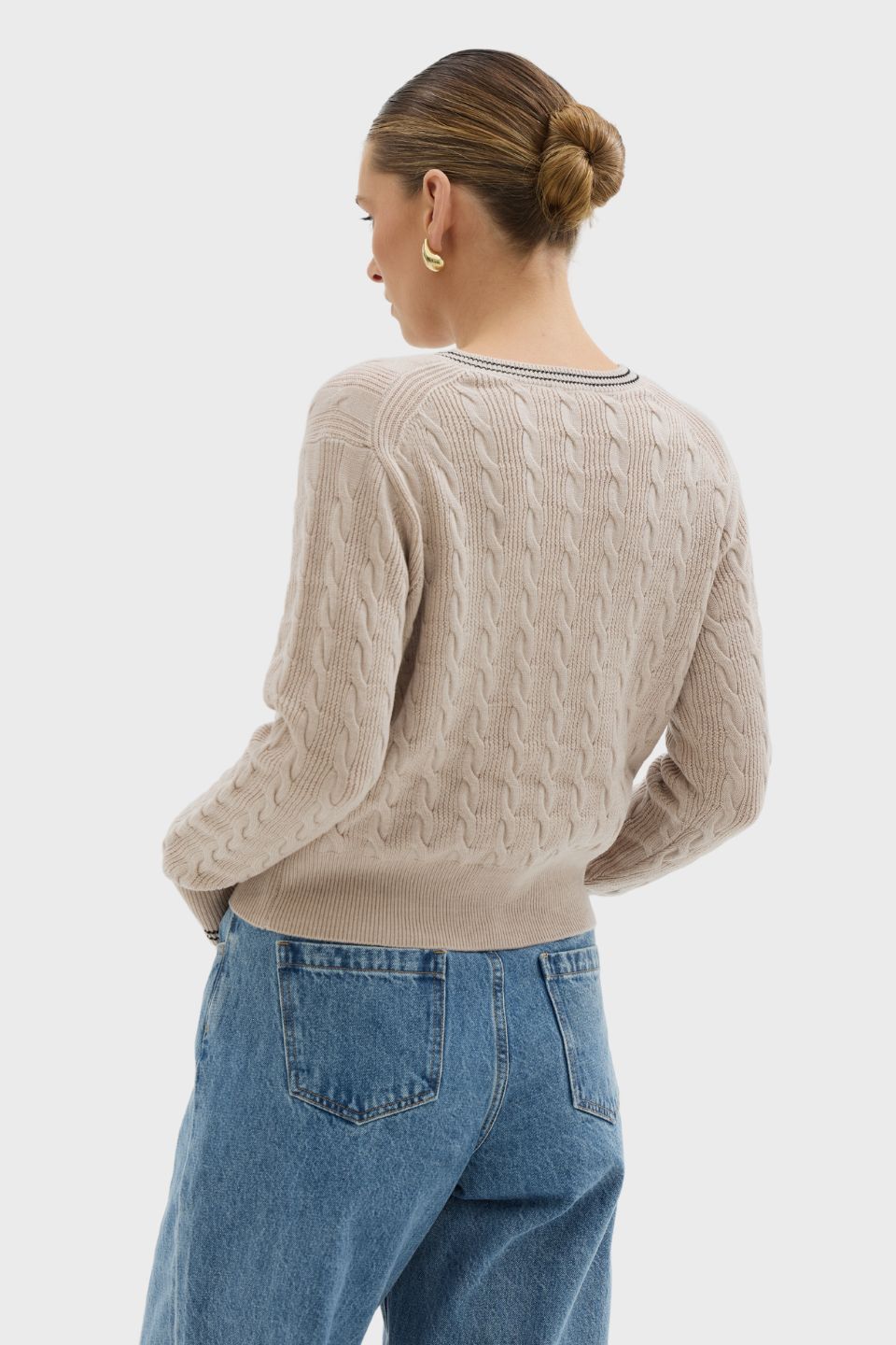 Crop Cable Sweater