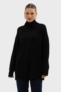Relaxed Fit Roll Neck