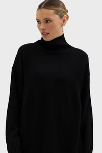 Relaxed Fit Roll Neck