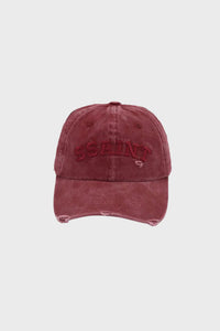 Logo Cap Cherry Acid Wash