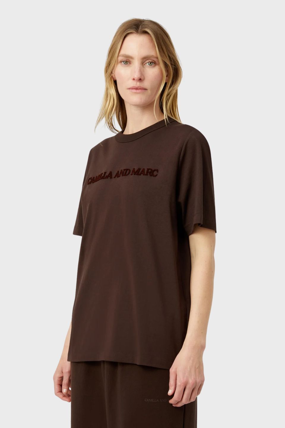 Tia Flocking Logo Tee