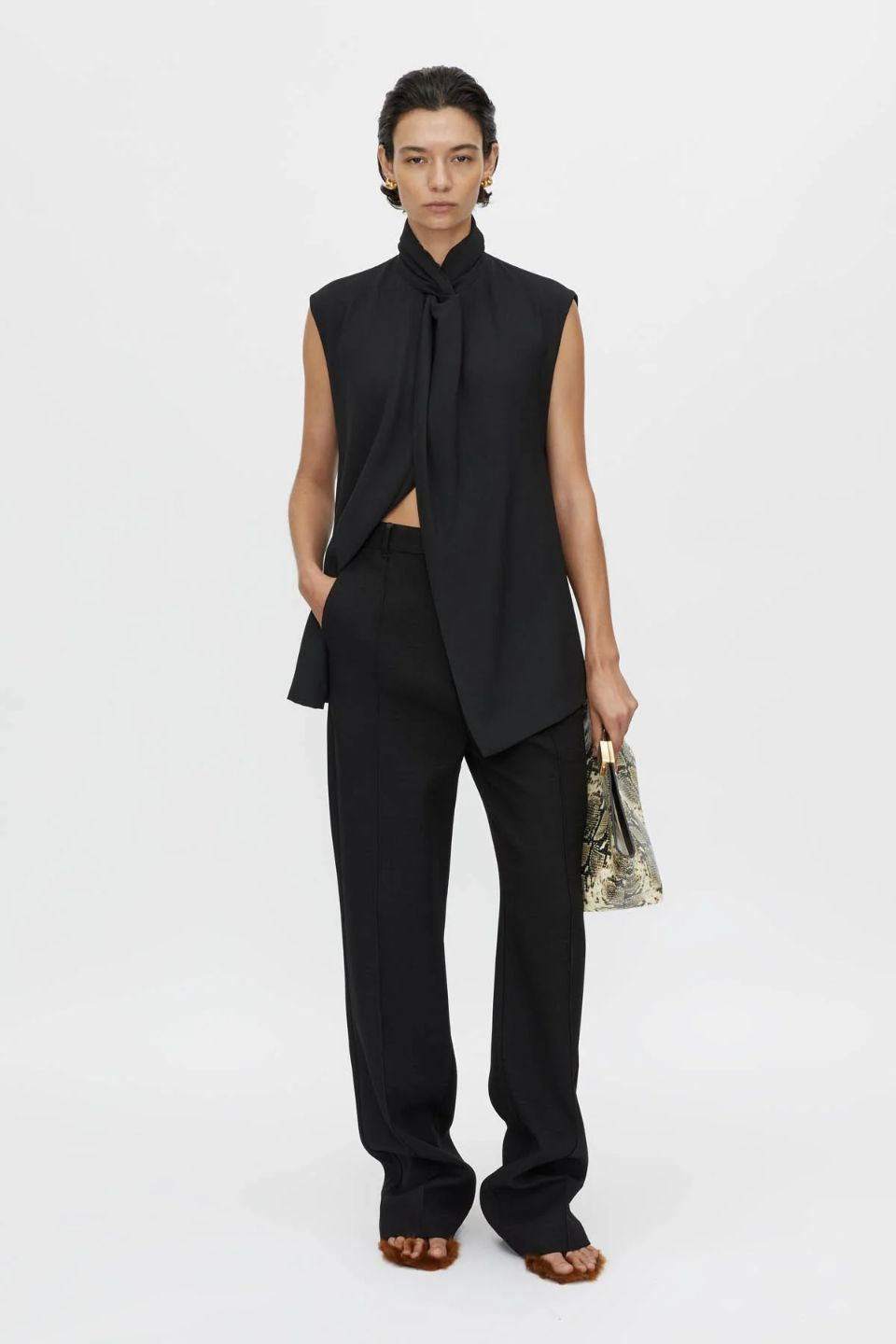 CAMILLA AND MARC ロングジレ ベスト ジャケット 黒 S Camilla and Marc | STYLER Boutique