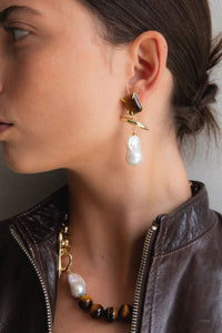 Monument Statement Pearl Earrings