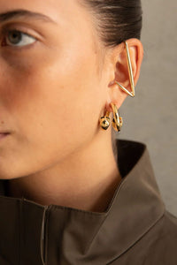 Opposing Double Gemstone Earrings