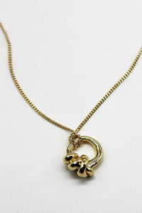 Double Knot Pendant Necklace