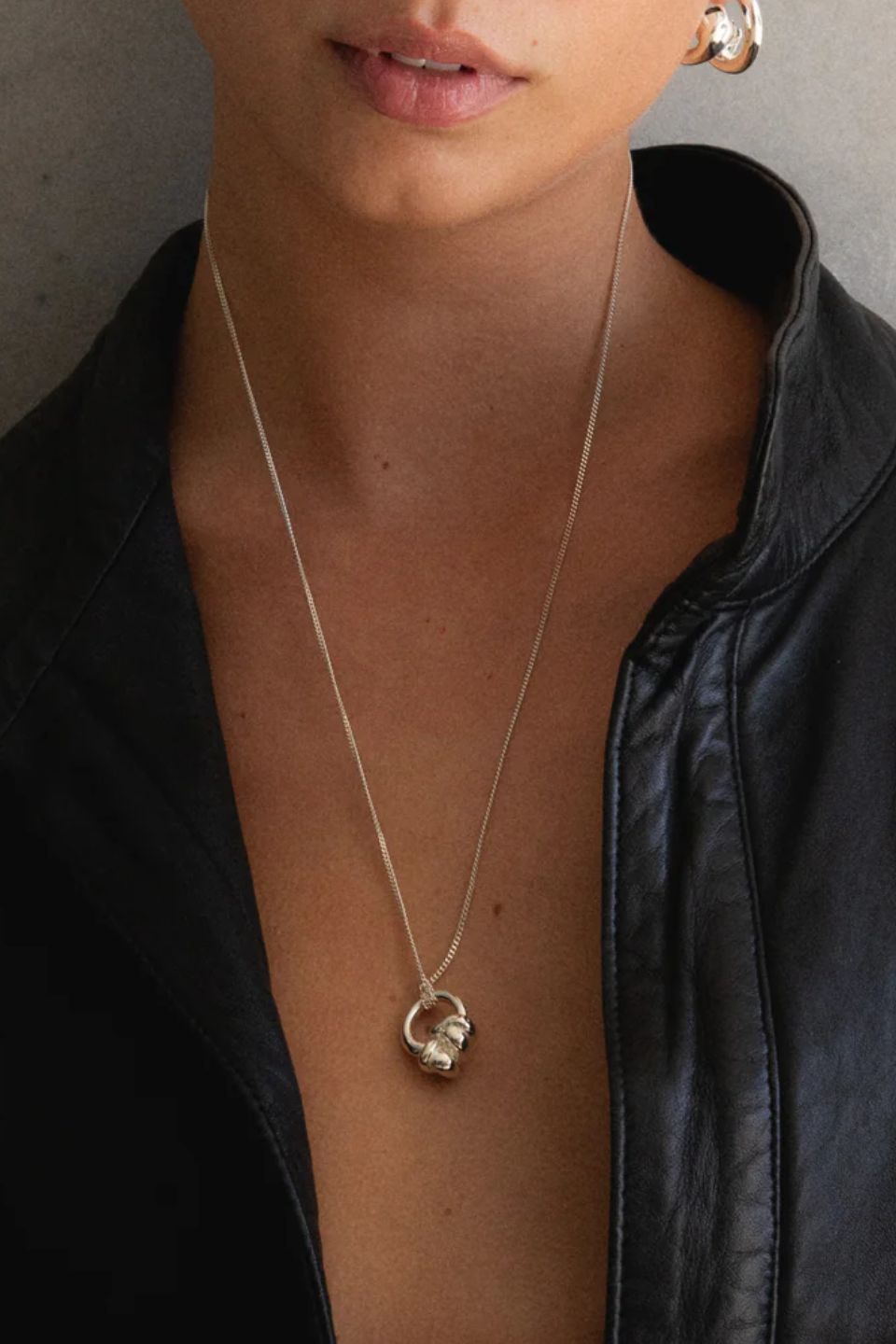 Double Knot Pendant Necklace
