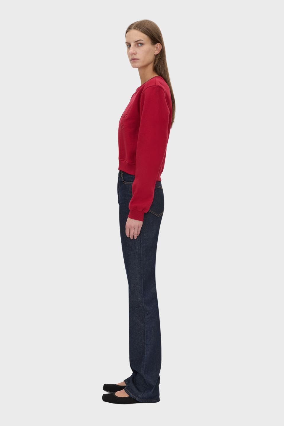 Maren Crop Embroidered Tracksuit Top
