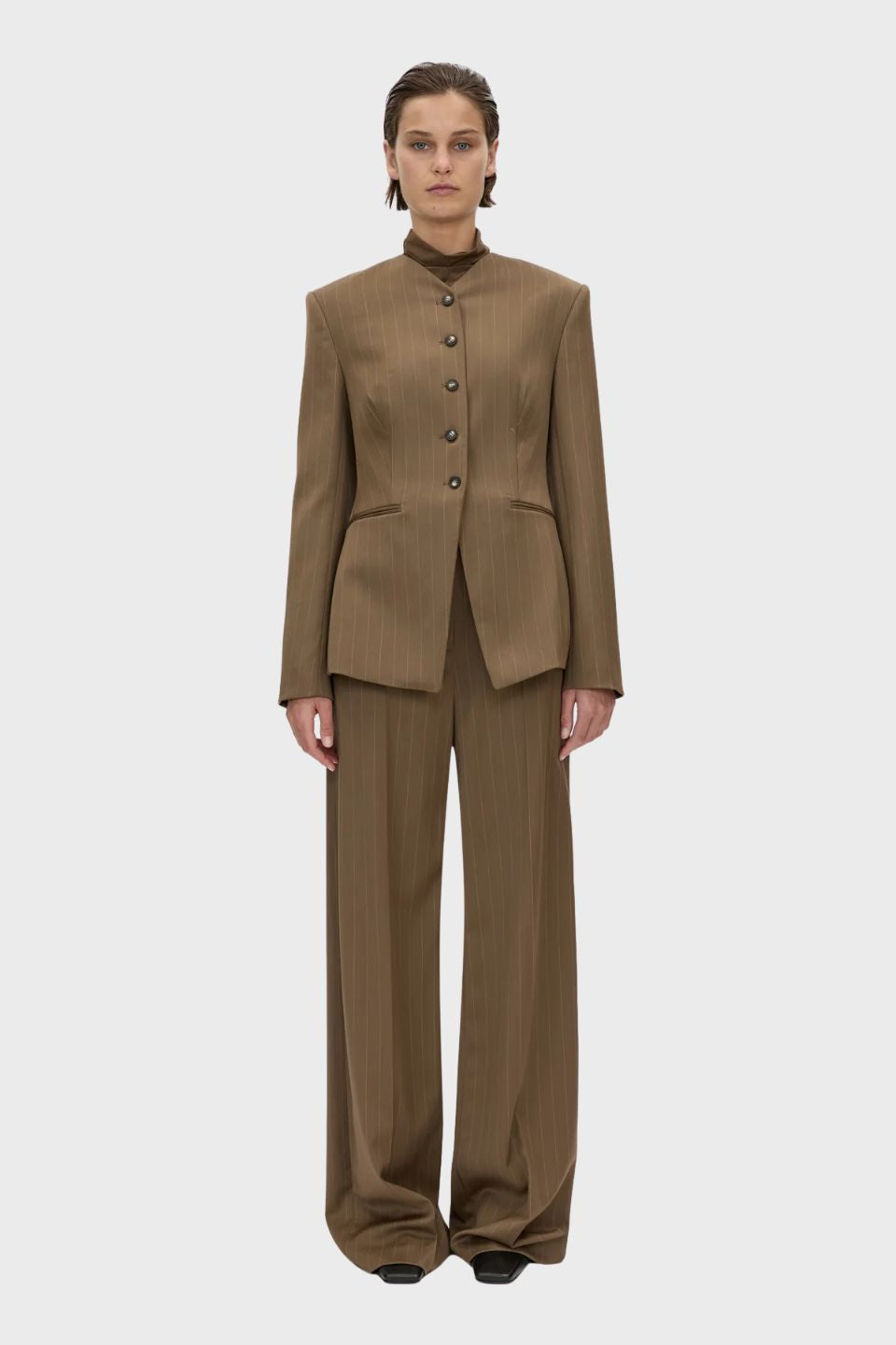 Maxim Fitted Collarless Blazer