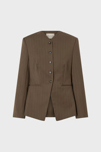Maxim Fitted Collarless Blazer