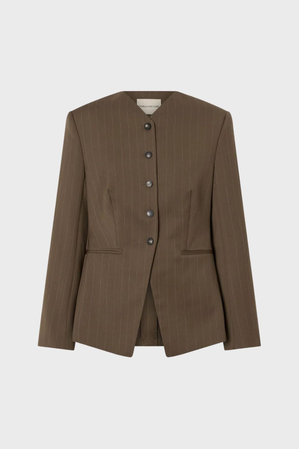 Maxim Fitted Collarless Blazer
