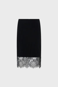 Cora Lace Trim Pencil Skirt