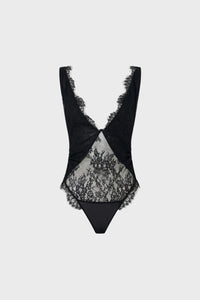 Cora V Neck Lace Bodysuit