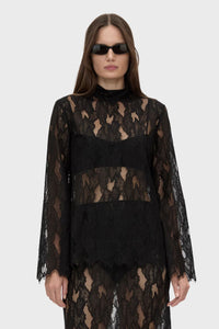 Zemira Long Sleeve Lace Top