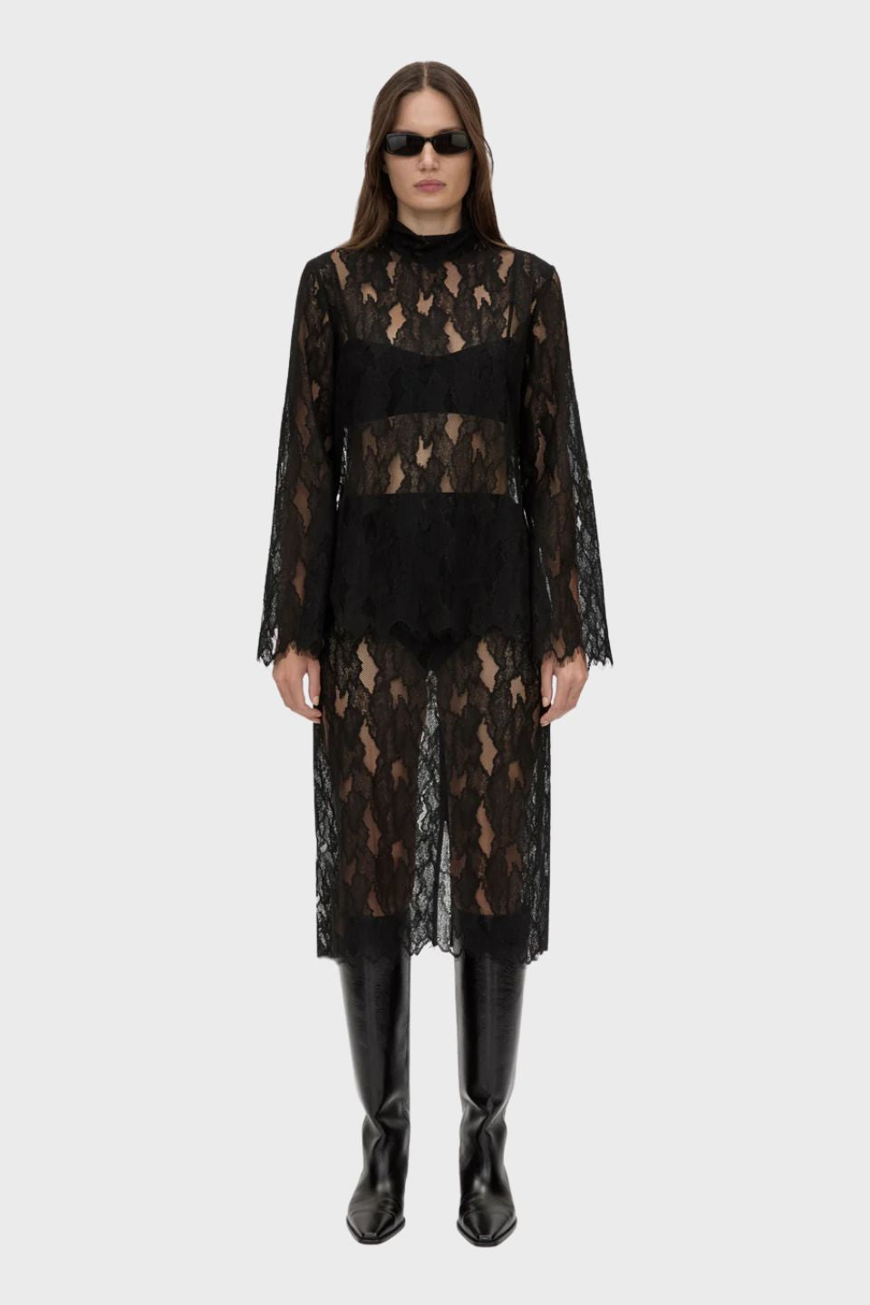 Zemira Long Sleeve Lace Top