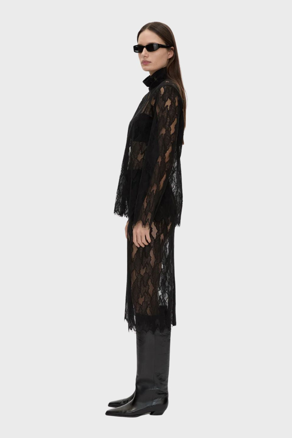 Zemira Long Sleeve Lace Top
