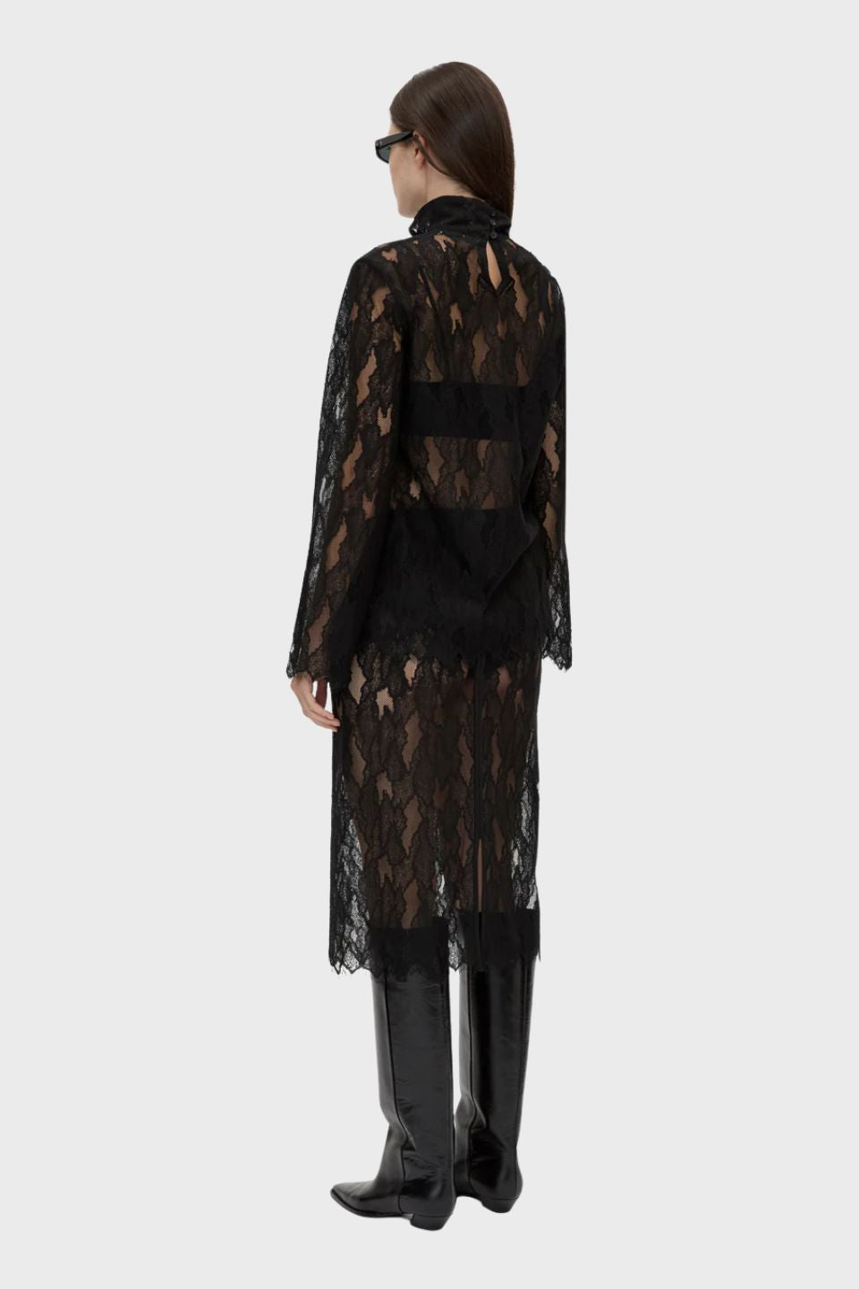 Zemira Long Sleeve Lace Top