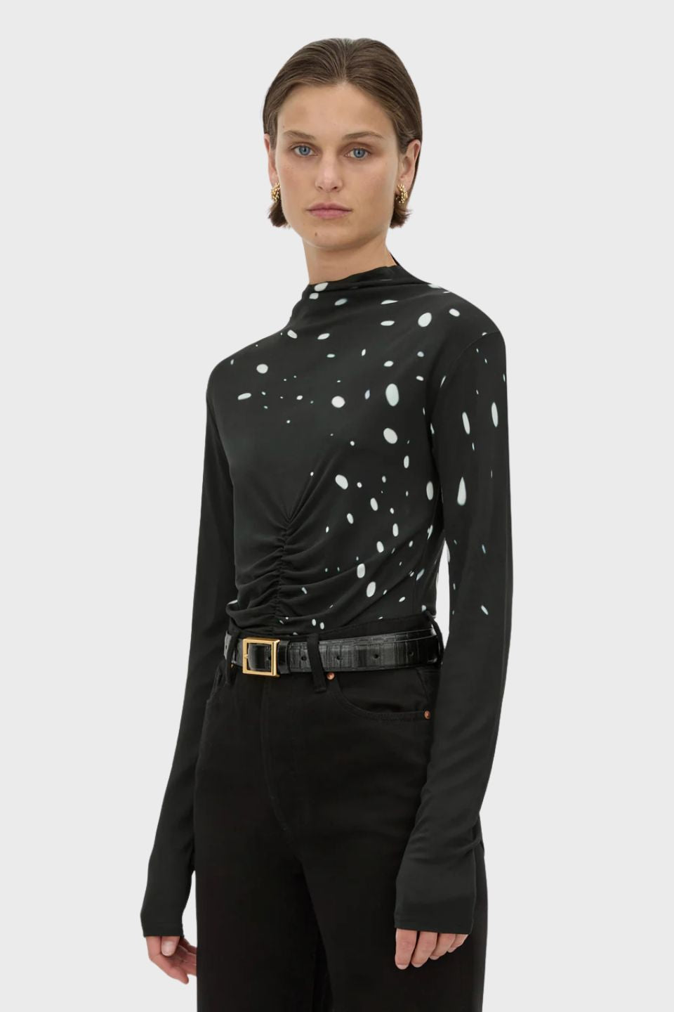 Skyward Printed Long Sleeve Top