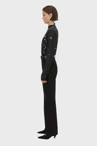 Skyward Printed Long Sleeve Top