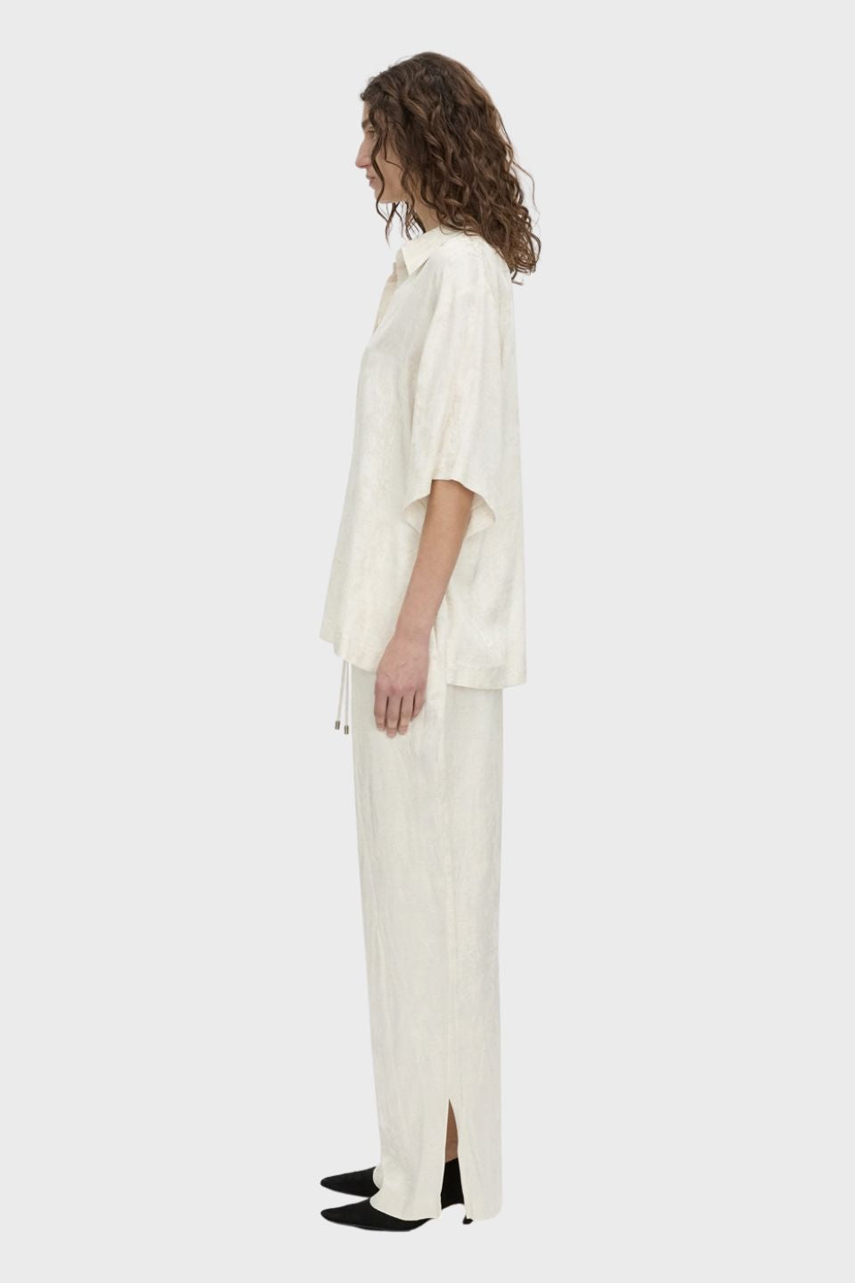 Naidee Satin Short Sleeve Shirt