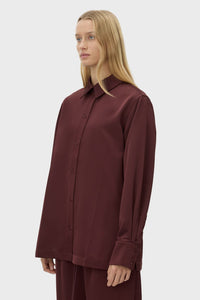 Ground Satin Long Sleeve Shirt