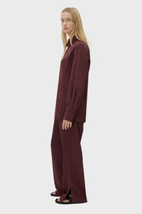 Ground Satin Long Sleeve Shirt