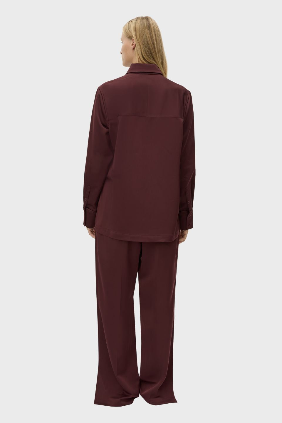 Ground Satin Long Sleeve Shirt