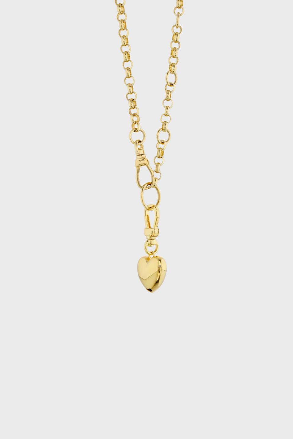 Puff Heart Necklace - Gold