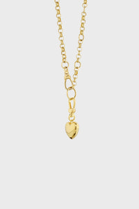 Puff Heart Necklace - Gold