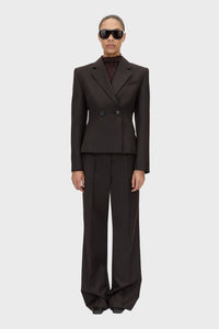 Saxony Fitted Cropped Blazer