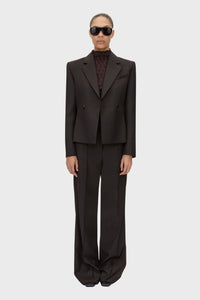 Saxony Fitted Cropped Blazer