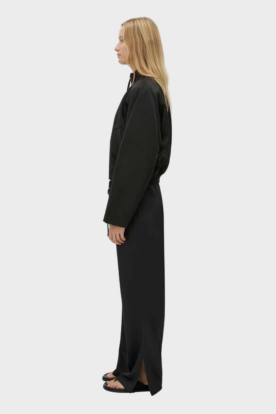 Tamar Satin Bomber Jacket