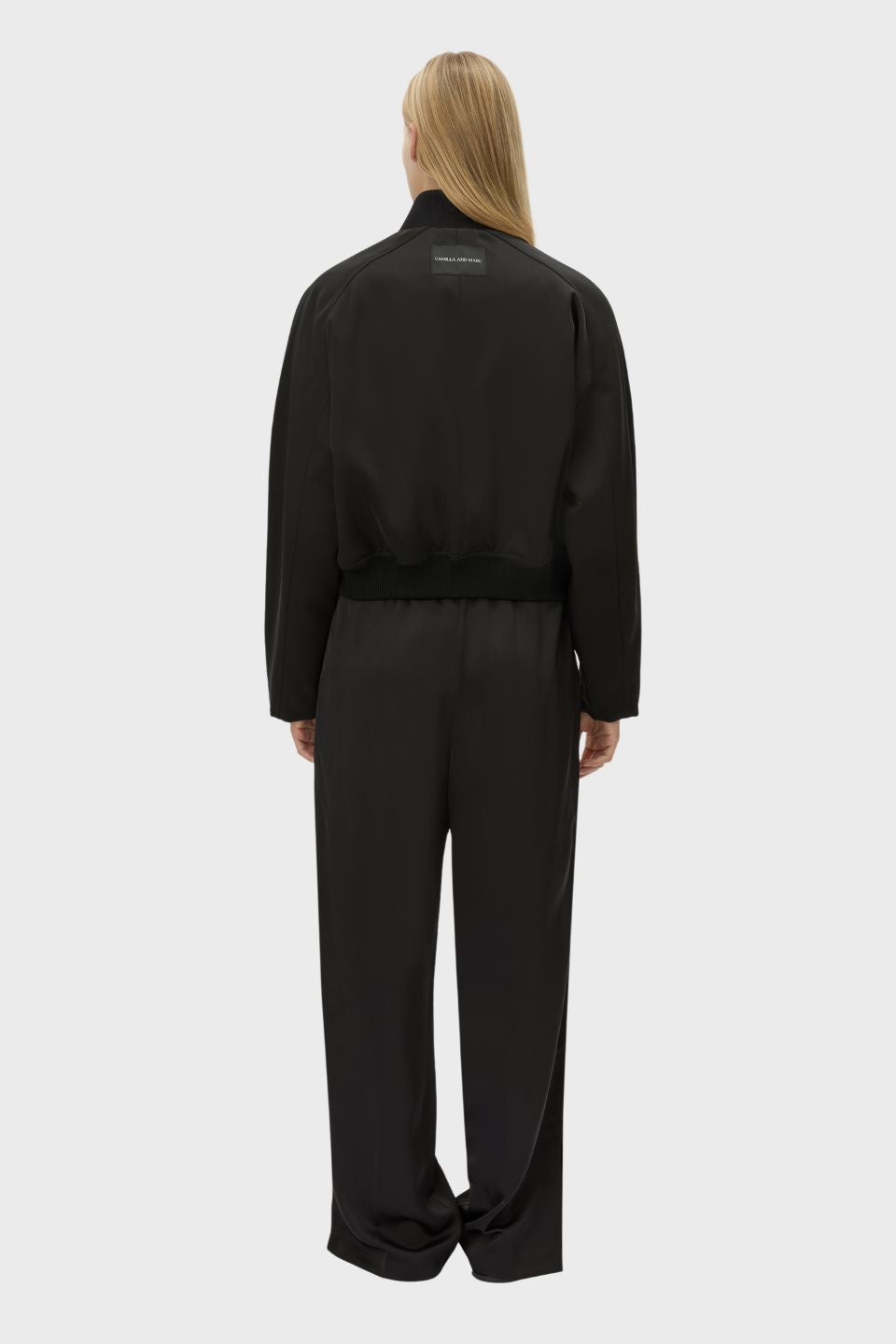 Tamar Satin Bomber Jacket